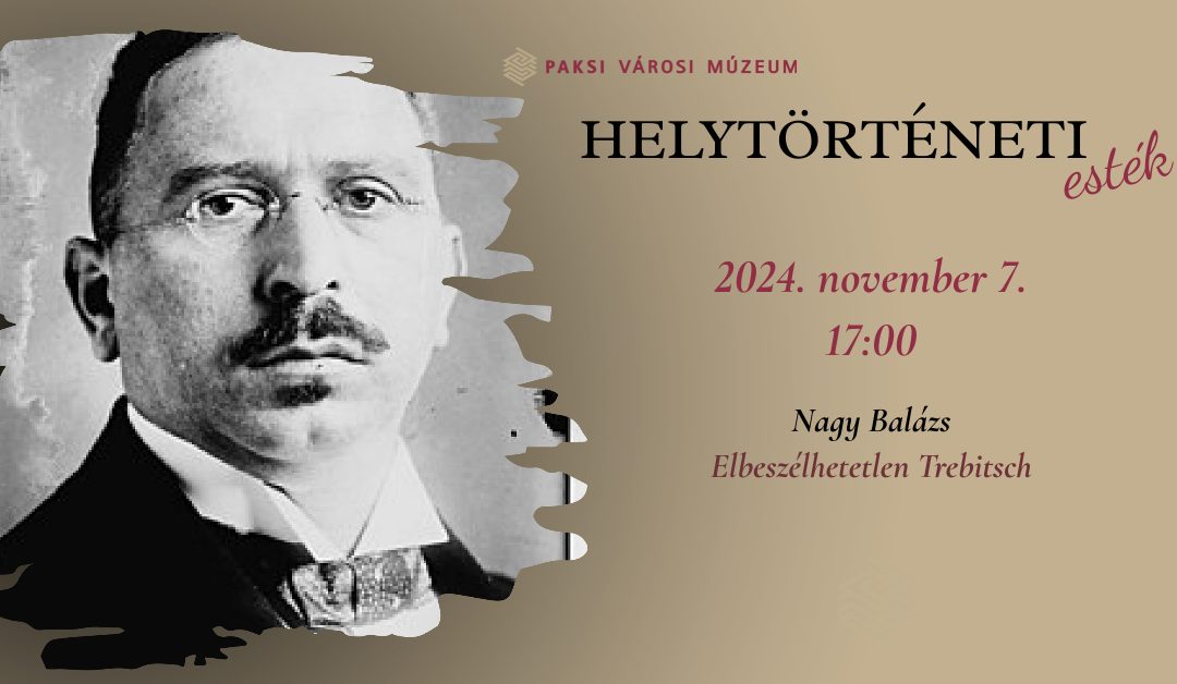 Helytörténeti esték – 2024.11.07.