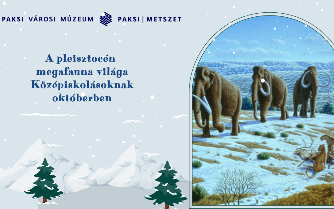 A pleisztocén megafauna világa – kihelyezett múzeumi óra középiskolásoknak