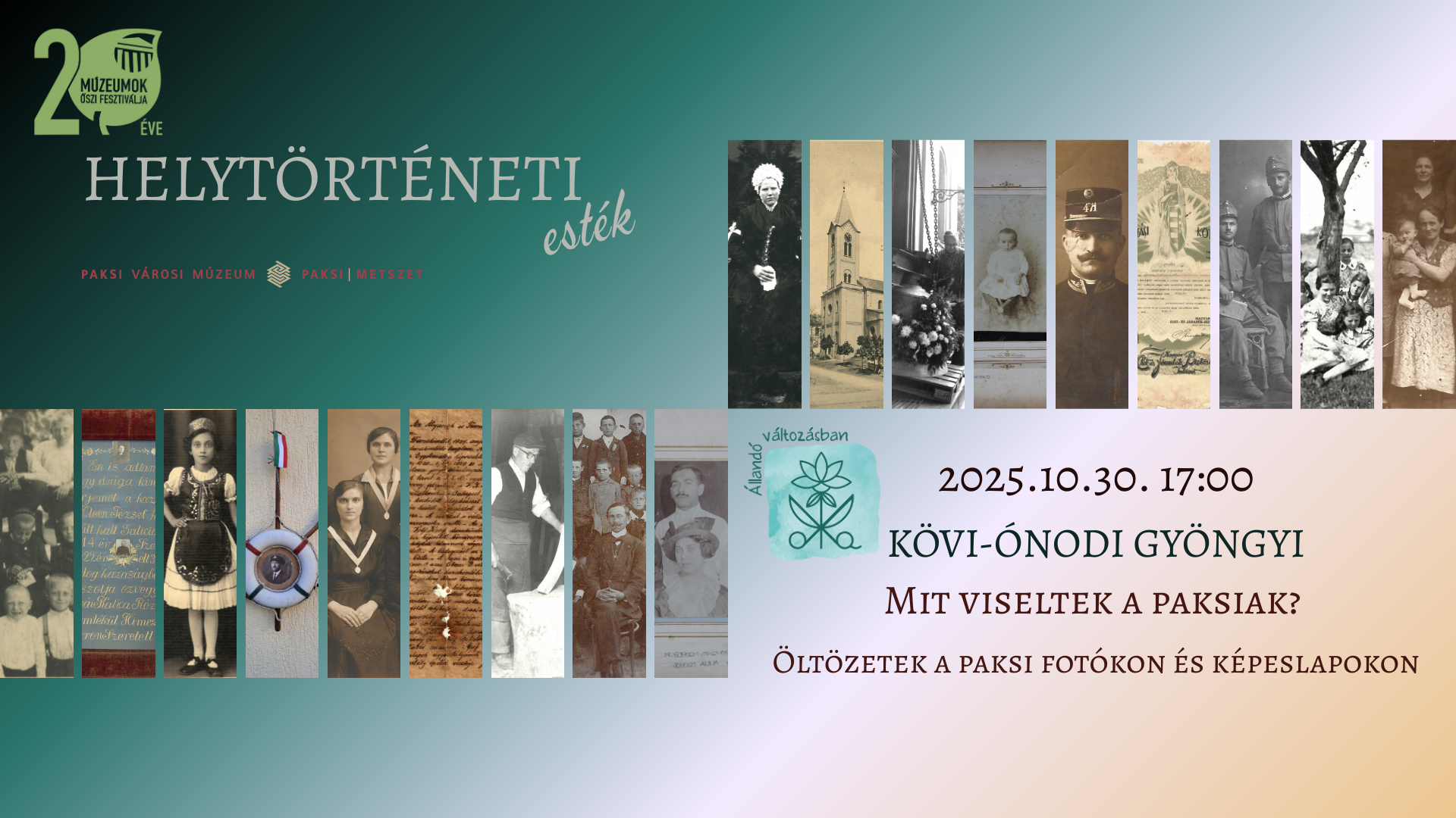 2025.10.25. 1700 helytörténeti esték
